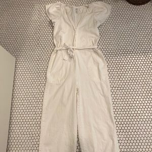 Zara white jumpsuit